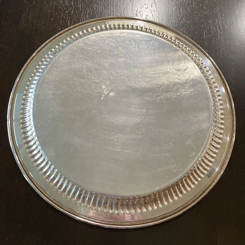 Vintage Gorham “Newport” 12.5” Round Silver Plated Platter!